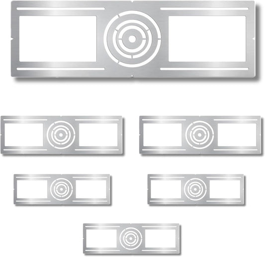 New Construction Mounting Plate with Symmetric Round Hole 3/4/6 inch for LED Recessed Light, Flat Steel Rough-in Bracket Fixture for LED Light, Can Light, Junction Box