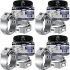 Stainless Steel Cinch Clamps Crimp Rings - 1/2" Pinch Clamps For Pex Tubing Pipe Fitting Connections - 100 PCS