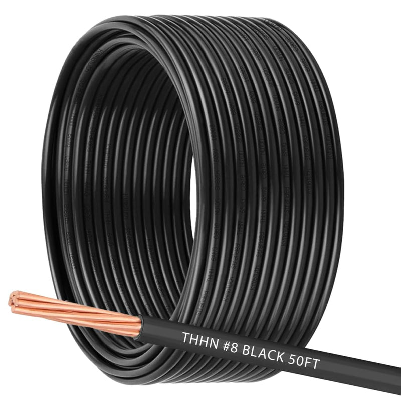6 AWG THHN Wire 6 Gauge Stranded Copper Wire Rated up to 600V THWN-2 Building Wire 19-Stranded Nylon Jacket for Residential, CNC, Ground, Industrial (100FT Green)