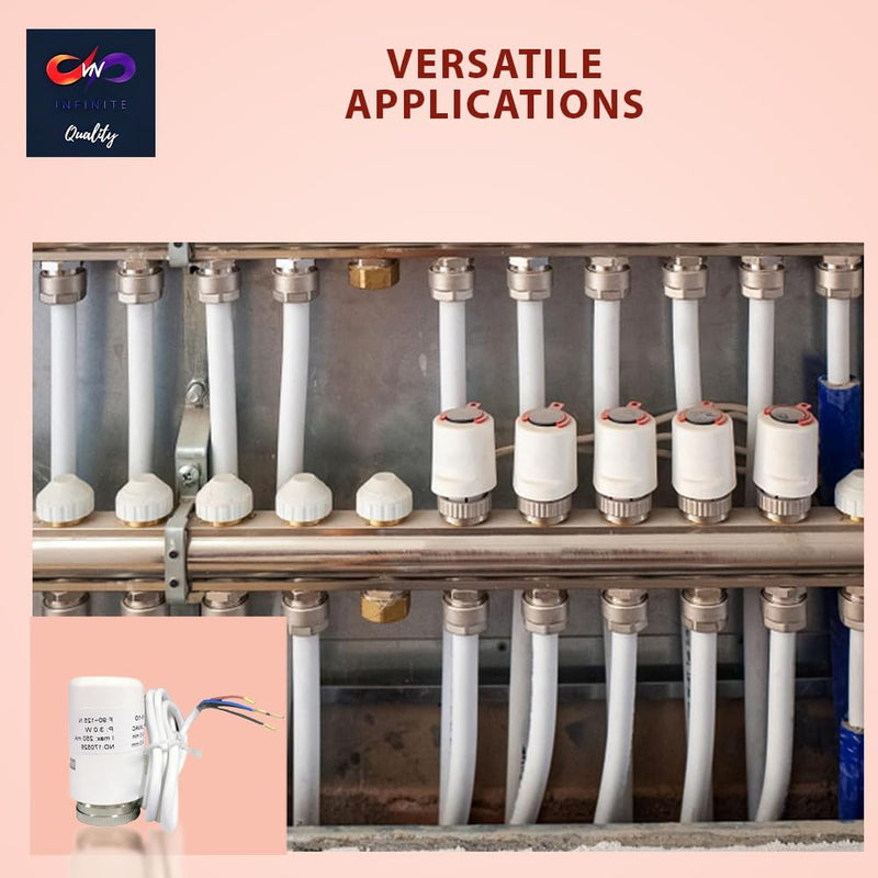 2 - 12 Loop Radiant PEX Plumbing Manifold - 1" 304 Stainless Steel Radiant Floor Heating Manifold - With 2 Wire Actuators
