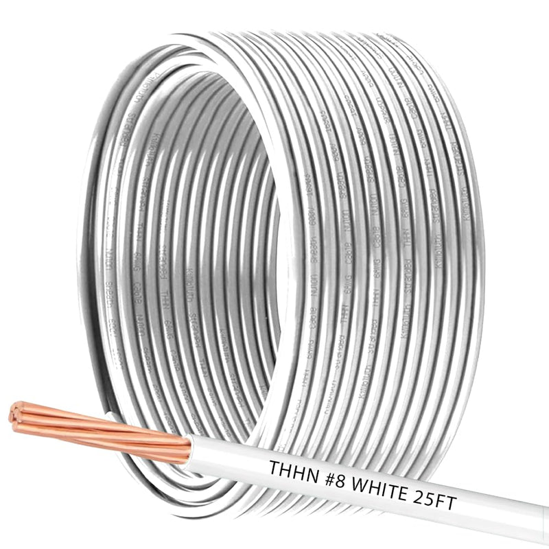 6 AWG THHN Wire 6 Gauge Stranded Copper Wire Rated up to 600V THWN-2 Building Wire 19-Stranded Nylon Jacket for Residential, CNC, Ground, Industrial (100FT Green)
