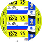 Solid Indoor Wire 12/2 W/G NMB Cable - Yellow Cable SW# 28828221