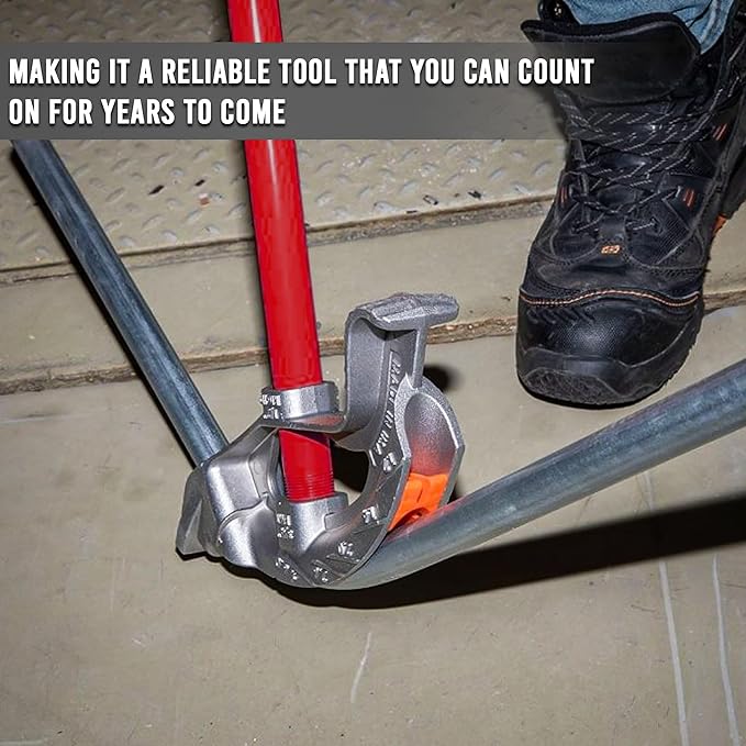 EMT Bender - Hand Bender with Head and Steel Handle - Aluminum Conduit Bender Full Assembly - Conduit Metal Pipe Bender with handle