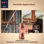 1" - 1/2" - 3/4" - ProPress Fitting Copper Press Tee - Zero Lead Pro Press Copper Plumbing Pipe Fitting Connection Tool for Commercial and Residential Use