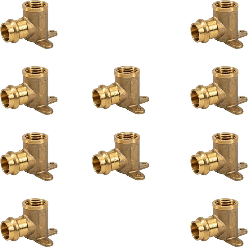 ProPress Drop Ear Elbow - Pex 1/2" x 1/2" Female NPT Drop-ear Elbow -Copper Pro press Fitting - Copper Drop Ear Elbow - Solution for Quick Plumbing Installations