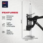 Labor Saving Handle 12" Lever Tool Lifts 2pcs, Wall Tile Locator, Multifunctional Lift Height Adjuster, Door Panel, Lifting Cabinet Jack, Lifts 6.69" Holds 330 lbs (Heavy Duty Steel Tool Box)