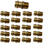 1/2" - 3/4" ProPress Fittings - Male Adapter - Press Brass Adapter Fittings Male NPT Adapter - Connection for Residential, Commercial
