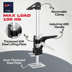 Labor Saving Handle 12" Lever Tool Lifts 2pcs, Wall Tile Locator, Multifunctional Lift Height Adjuster, Door Panel, Lifting Cabinet Jack, Lifts 6.69" Holds 330 lbs (Heavy Duty Steel Tool Box)