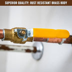 3/4" Full Port Ball Valve with Flange - Brass Ball Valve with Flange - Full Port Ball Valve - SWT