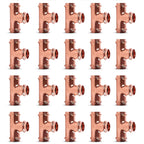 1" - 1/2" - 3/4" - ProPress Fitting Copper Press Tee - Zero Lead Pro Press Copper Plumbing Pipe Fitting Connection Tool for Commercial and Residential Use