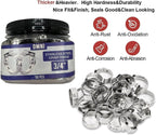 Stainless Steel Cinch Clamps Crimp Rings - 3/4" Pinch Clamps For Pex Tubing Pipe Fitting Connections - 50 PCS
