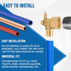 ProPress Drop Ear Elbow - Pex 1/2" x 1/2" Female NPT Drop-ear Elbow -Copper Pro press Fitting - Copper Drop Ear Elbow - Solution for Quick Plumbing Installations