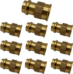 ProPress Fittings 1/2" - 3/4" Female Adapter - Press Brass Adapter Fittings 1/2" x 1/2" - 3/4" x 3/4" Female NPT Adapter - Connection for Residential, Commercial