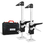 Labor Saving Handle 12" Lever Tool Lifts 2pcs, Wall Tile Locator, Multifunctional Lift Height Adjuster, Door Panel, Lifting Cabinet Jack, Lifts 6.69" Holds 330 lbs (Heavy Duty Steel Tool Box)