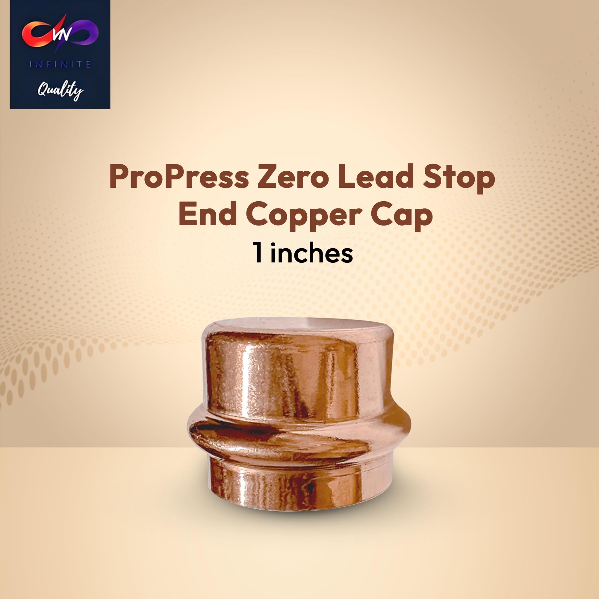 1/2" - 3/4" ProPress Fitting Copper Cap