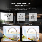 110V 150W Water Pressure Booster Pump Stainless Steel Hot Water Circulation Recirculating Pump 3/4 NPT for Floor Boiler Hot Water Heater System (DM15-110 Red)