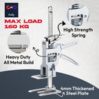 Labor Saving Handle 12" Lever Tool Lifts 2pcs, Wall Tile Locator, Multifunctional Lift Height Adjuster, Door Panel, Lifting Cabinet Jack, Lifts 6.69" Holds 330 lbs (Heavy Duty Steel Tool Box)