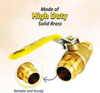 1" - 1/2" - 3/4" - 1  1/4" - 1  1/2" - ProPress Brass Ball Valve - Press Ball Valve with EPDM O-ring - Premium Press Ball Valve