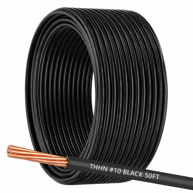 6 AWG THHN Wire 6 Gauge Stranded Copper Wire Rated up to 600V THWN-2 Building Wire 19-Stranded Nylon Jacket for Residential, CNC, Ground, Industrial (100FT Green)