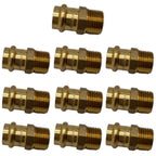 1/2" - 3/4" ProPress Fittings - Male Adapter - Press Brass Adapter Fittings Male NPT Adapter - Connection for Residential, Commercial