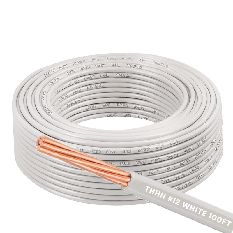 6 AWG THHN Wire 6 Gauge Stranded Copper Wire Rated up to 600V THWN-2 Building Wire 19-Stranded Nylon Jacket for Residential, CNC, Ground, Industrial (100FT Green)