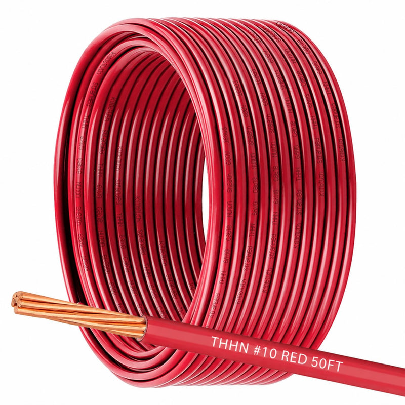 6 AWG THHN Wire 6 Gauge Stranded Copper Wire Rated up to 600V THWN-2 Building Wire 19-Stranded Nylon Jacket for Residential, CNC, Ground, Industrial (100FT Green)