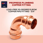 1" - 1/2" - 3/4" 90 Degree Elbow Copper Fitting - Copper Elbow Cpvc Pipe Fitting - Copper Elbow Pipe - 90 Degree Copper Elbow Pipe For Plumbing & Heating Systems