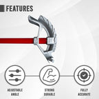 EMT Bender - Hand Bender with Head and Steel Handle - Aluminum Conduit Bender Full Assembly - Conduit Metal Pipe Bender with handle