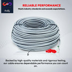 12/2 - 12/3 - Solid Metal Clad Cable with Ground Wire - MC Aluminium Armor and Stranded Copper Conductor