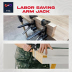 Labor Saving Handle 12" Lever Tool Lifts 2pcs, Wall Tile Locator, Multifunctional Lift Height Adjuster, Door Panel, Lifting Cabinet Jack, Lifts 6.69" Holds 330 lbs (Heavy Duty Steel Tool Box)