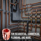 1/2" - 3/4" Copper Press Female Adapter –  FIP x Press LF ProPress Female NPT x Press Connection – Durable Adapter Pressure Copper Fitting for Commercial and Residential High-Pressure Systems