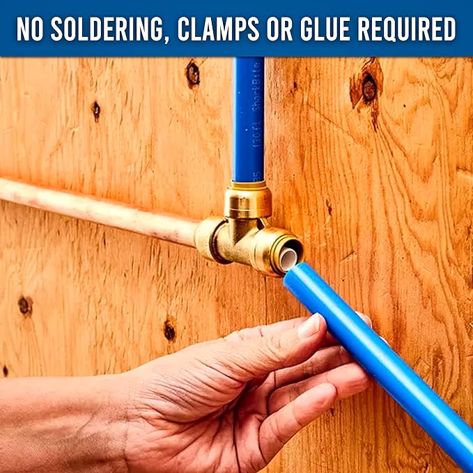 1/2" - 3/4" - Push Fit Plumbing Tee