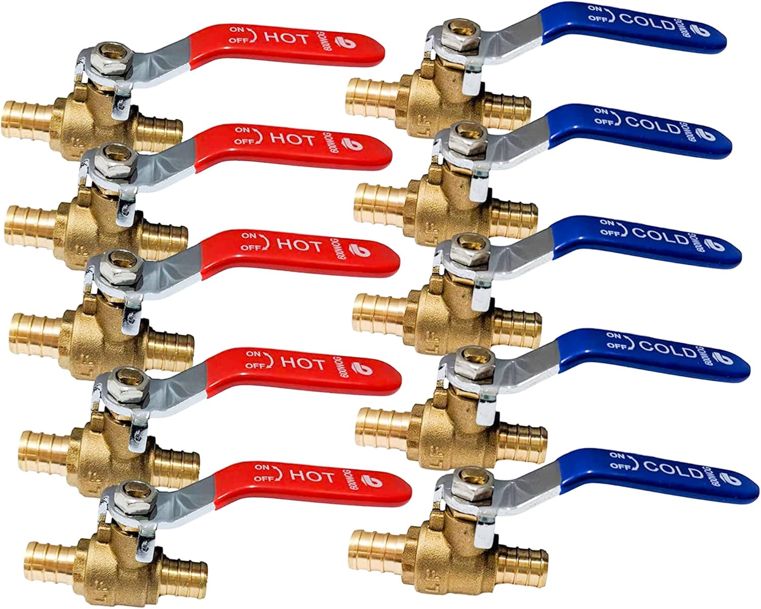 1/2" - 3/4" Pex Brass Ball Valve - Pex Fittings Pex Shut Off Valve - Pex Crimping Tool - Pex Fittings Inch - Water Hose Shut Off Valve - Pex Crimp Brass Ball Valve Hot Cold