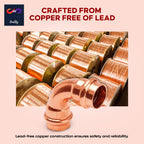 1" - 1/2" - 3/4" 90 Degree Elbow Copper Fitting - Copper Elbow Cpvc Pipe Fitting - Copper Elbow Pipe - 90 Degree Copper Elbow Pipe For Plumbing & Heating Systems
