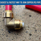 1/2" Push Fit 90 Degree Elbow