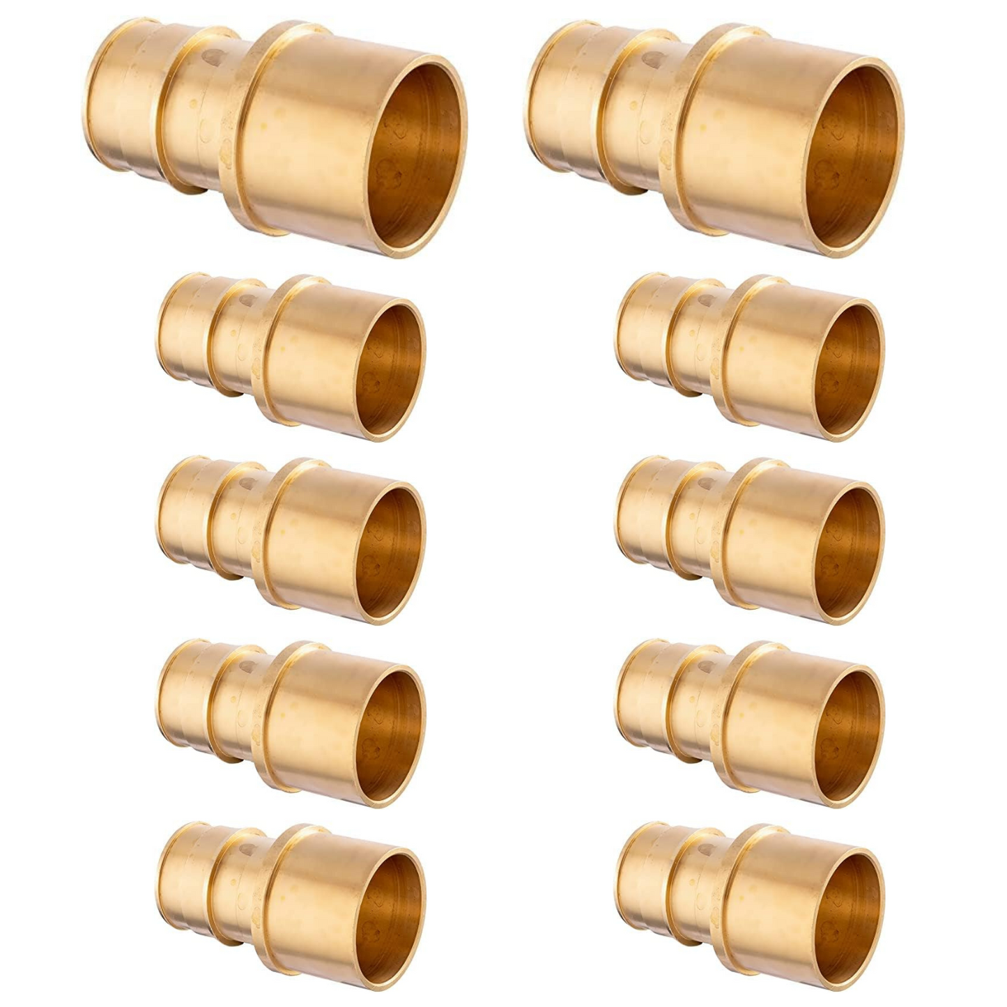 Pex Brass Fitting 3/4"x 3/4" Male Sweat Adapter (Pack of 10)