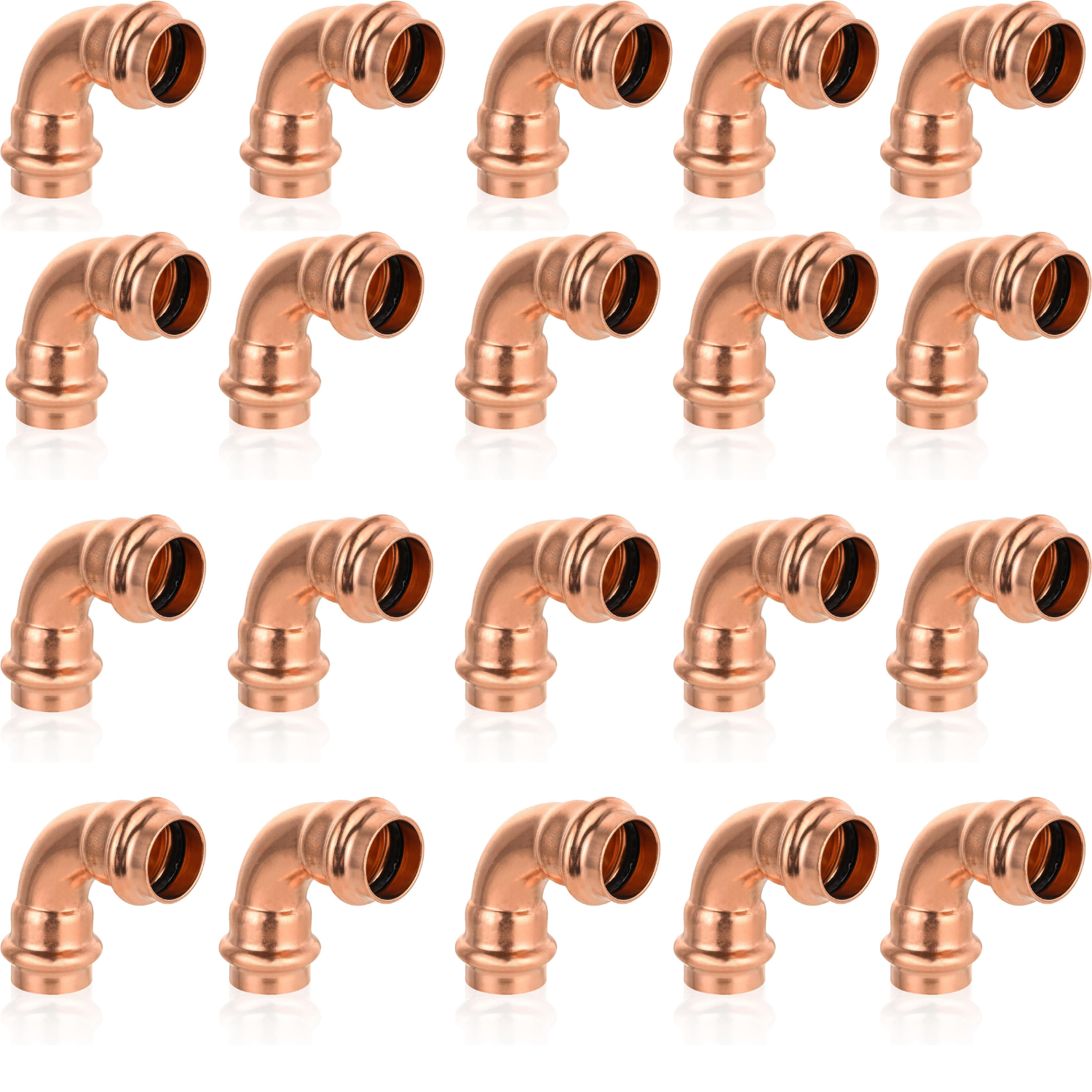 1" - 1/2" - 3/4" 90 Degree Elbow Copper Fitting - Copper Elbow Cpvc Pipe Fitting - Copper Elbow Pipe - 90 Degree Copper Elbow Pipe For Plumbing & Heating Systems