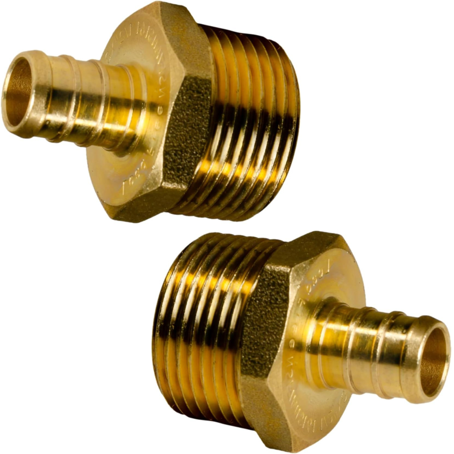 Pex 1/2" x 1/2" NPT Male Adapter Brass Crimp Fitting (Pack of 10)